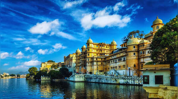 Bustling streets of a historic Indian city