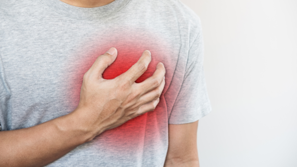 Illustration of the human heart symbolizing heart disease