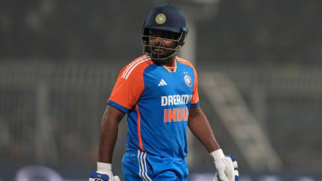 Sanju Samson may lose his opening spot in T20Is to new vice-captain Shubman Gill (AP Photo) Sanju Samson