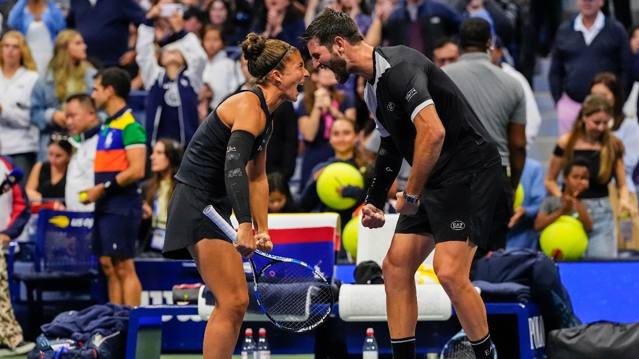 US Open: Defending champions Sara Errani-Andrea Vavassori won a dramatic mixed doubles final (AP Photo) Sara Errani-Andrea Vavassori